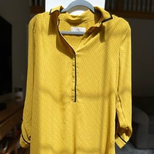 Yellow pattern Loft dress